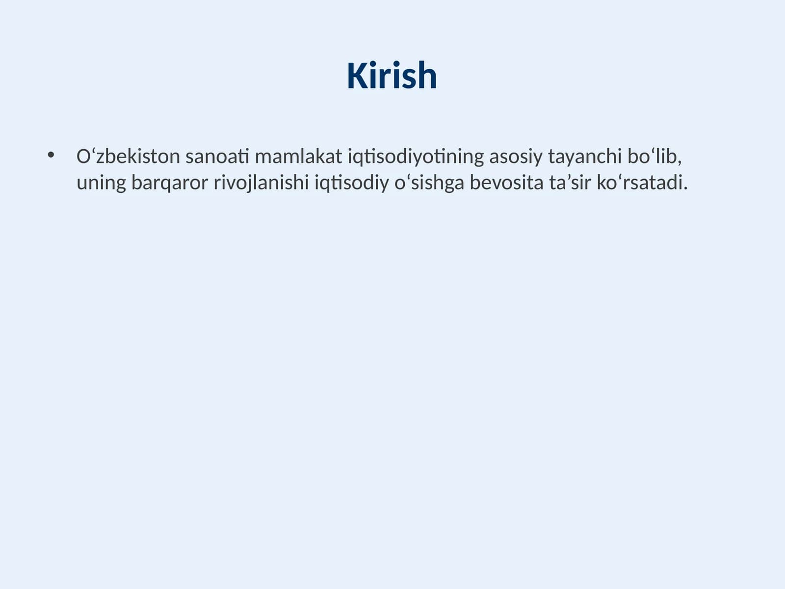 Qishloq xo‘jaligi mahsulotlarini qayta ishlash