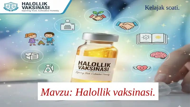 Kelajak soati Halollik vaksinasi taqdimoti