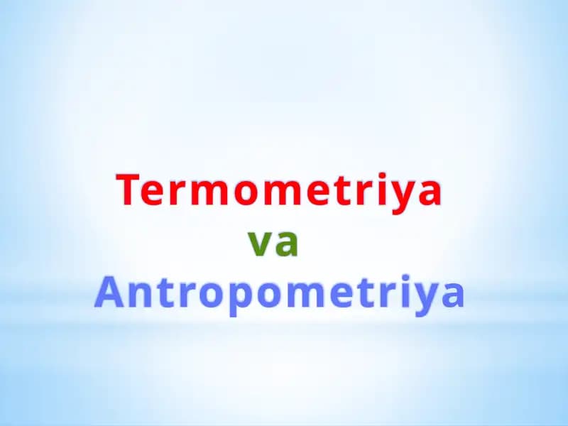 Termometriya