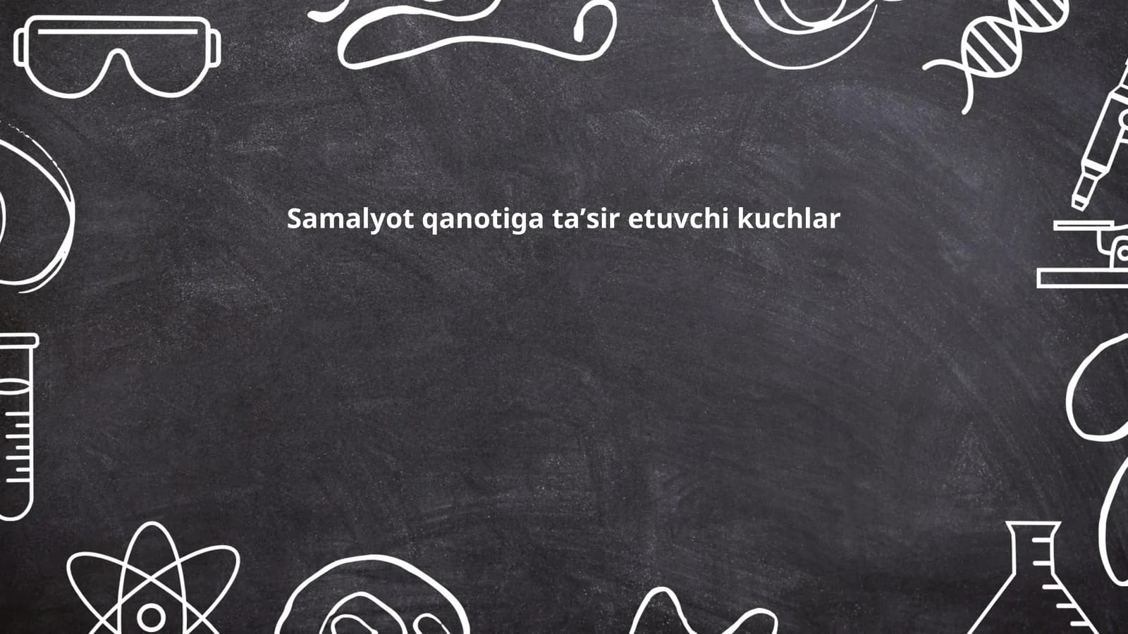 Samalyot qanotiga taʼsir etuvchi kuchlar