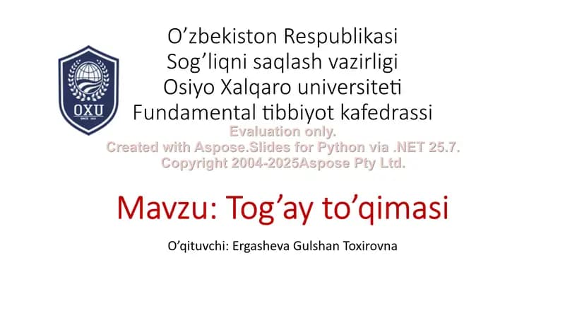 Tog’ay to’qimasi