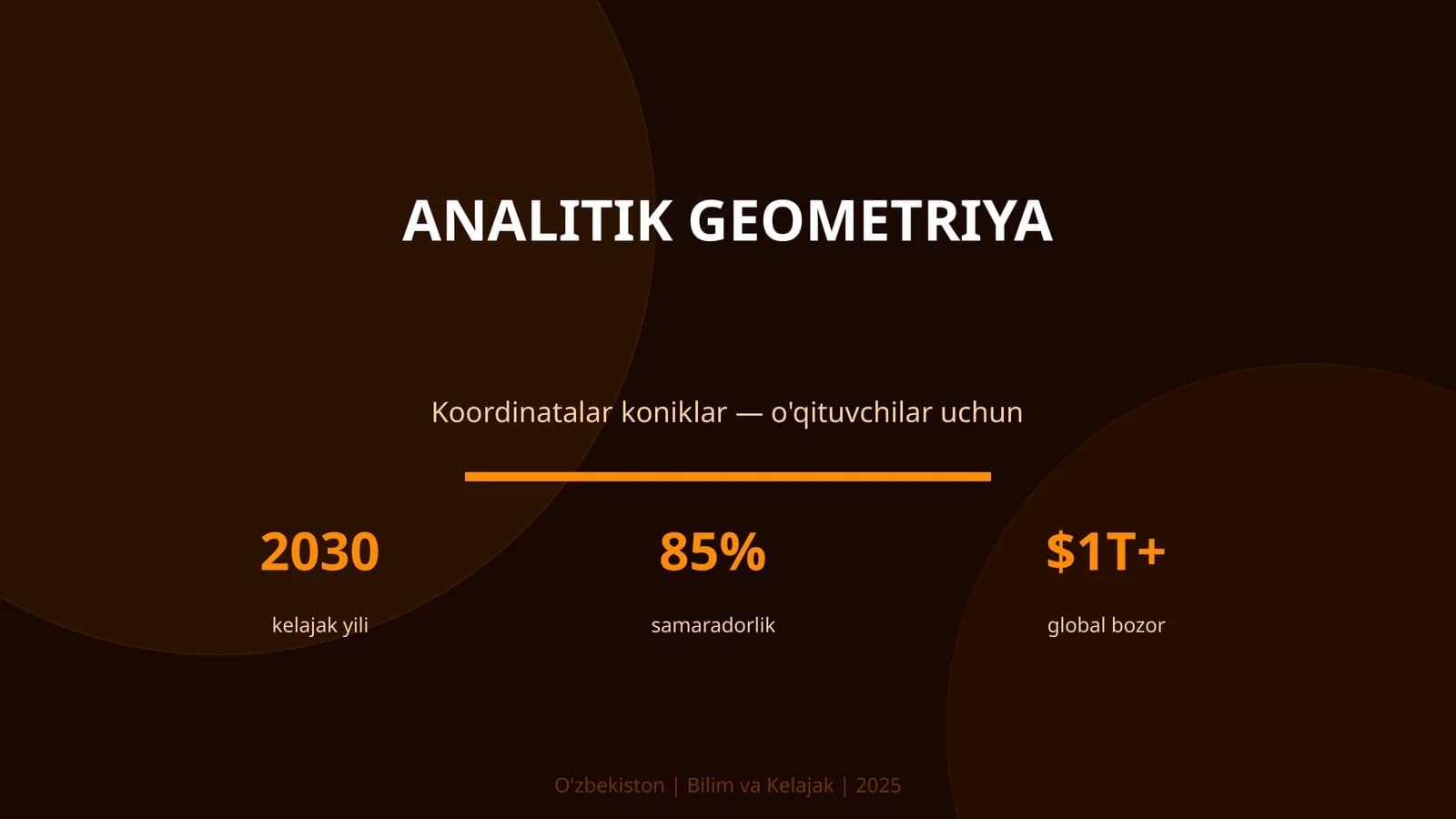 ANALITIK GEOMETRIYA