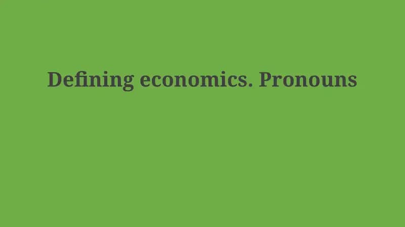Economics: Scarcity, Systems, and Perspectives