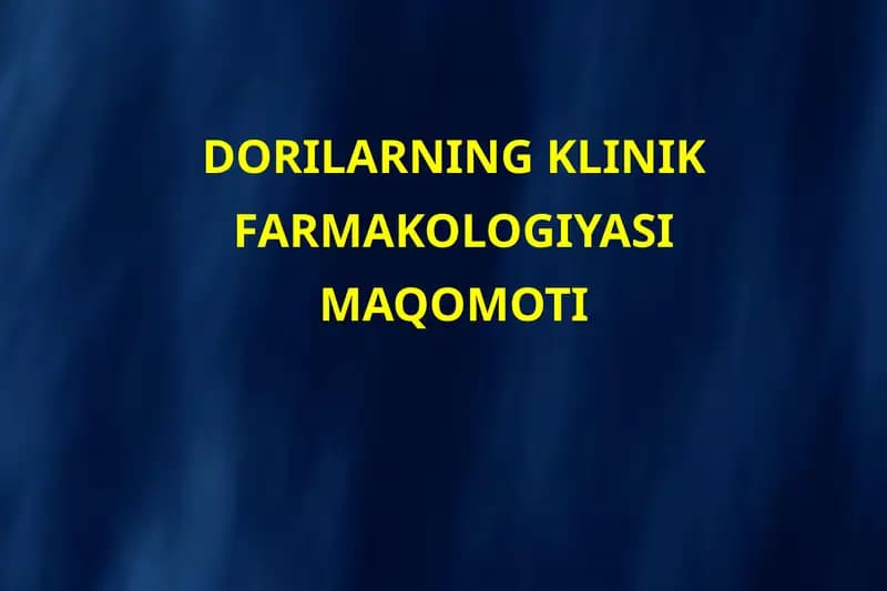 ANGLIYADA INVAZİV KANDIDIAZNING TARQASHI VAUELS