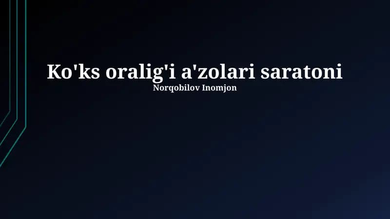 Ko'ks oralig'i a'zolari saratoni