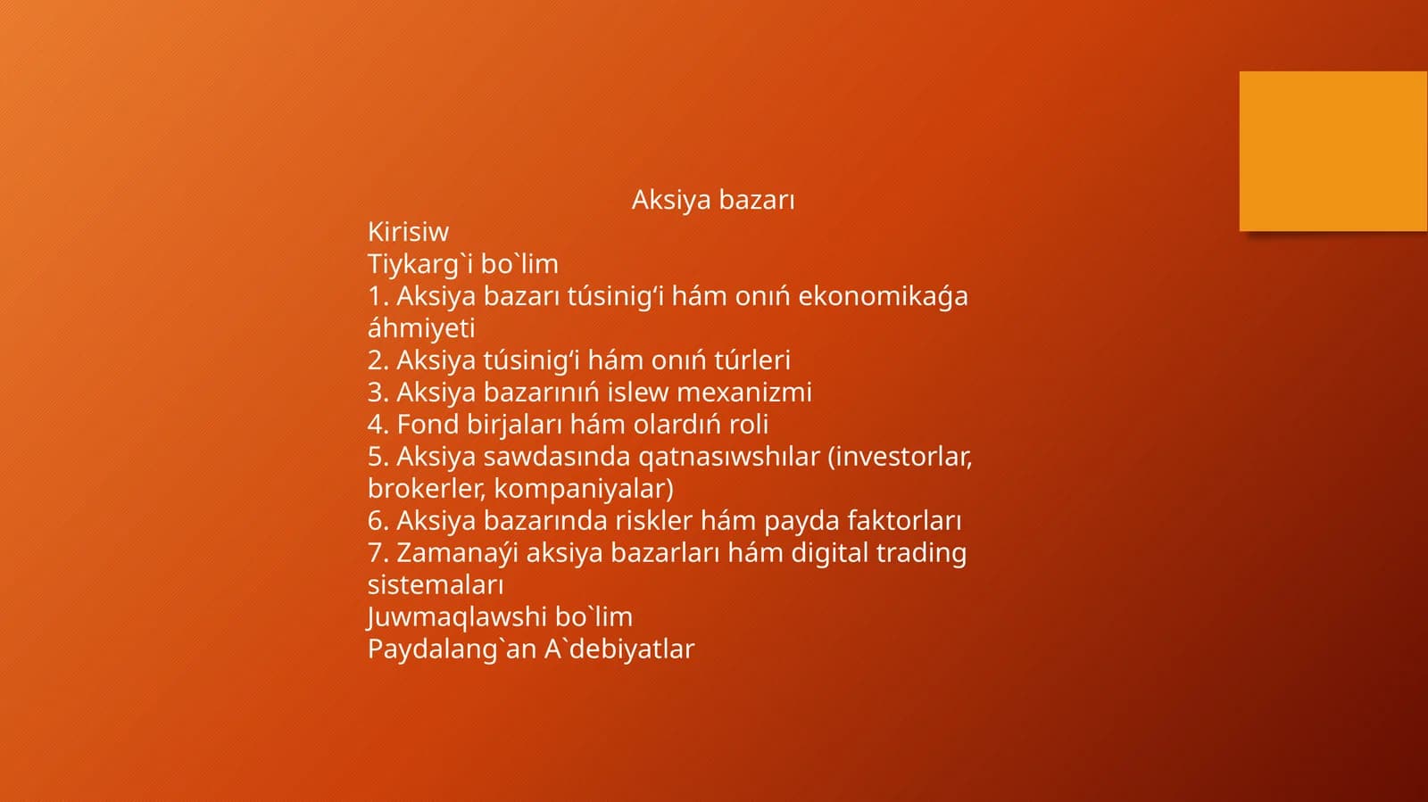 Aksiya bazarı