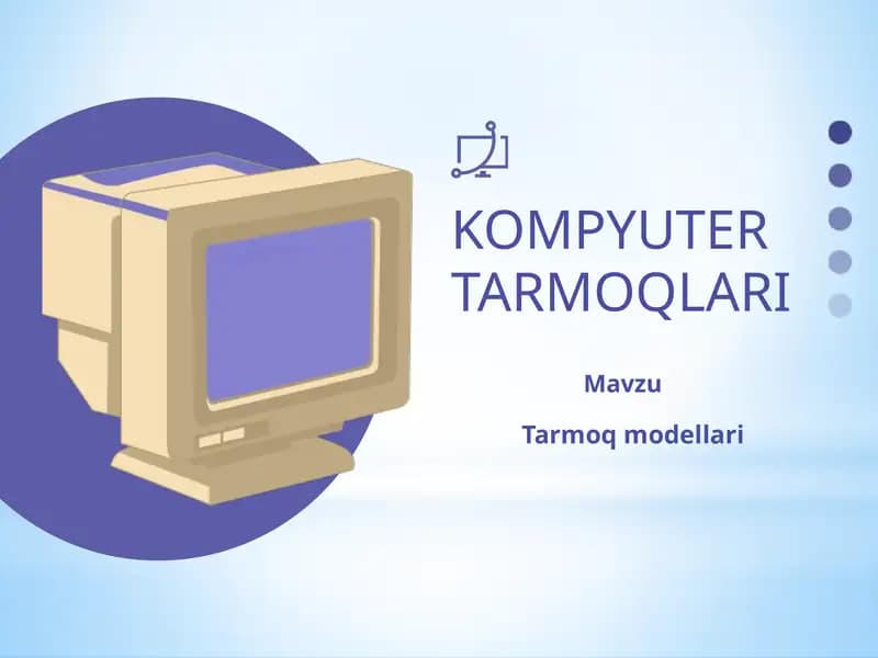 OSI TARMOQ MODELI VA UNING SATHLARI