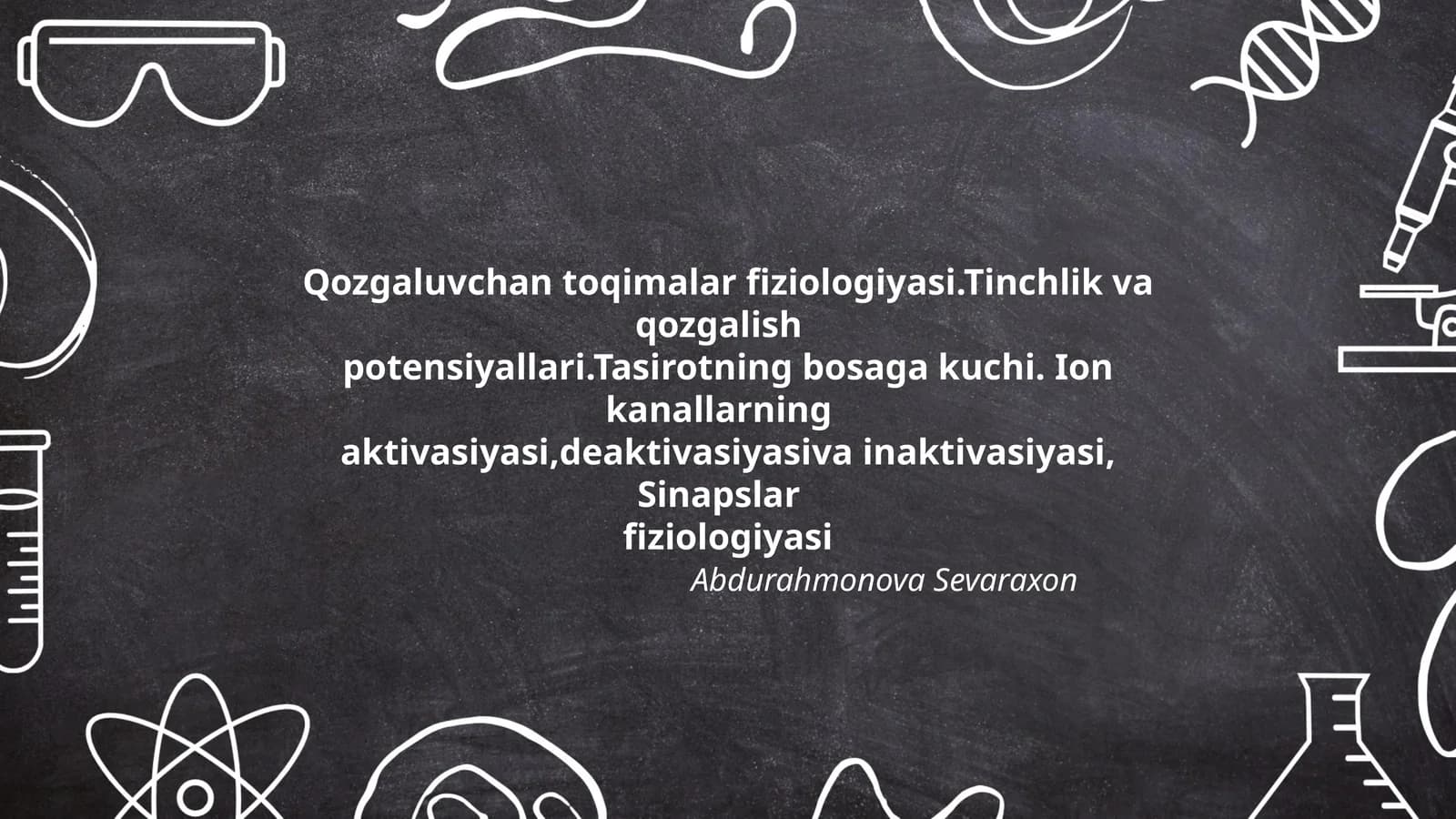 Qozgaluvchan toqimalar fiziologiyasi