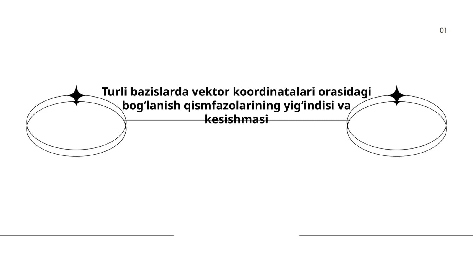 Vektorlar Nazariyasi Asoslari
