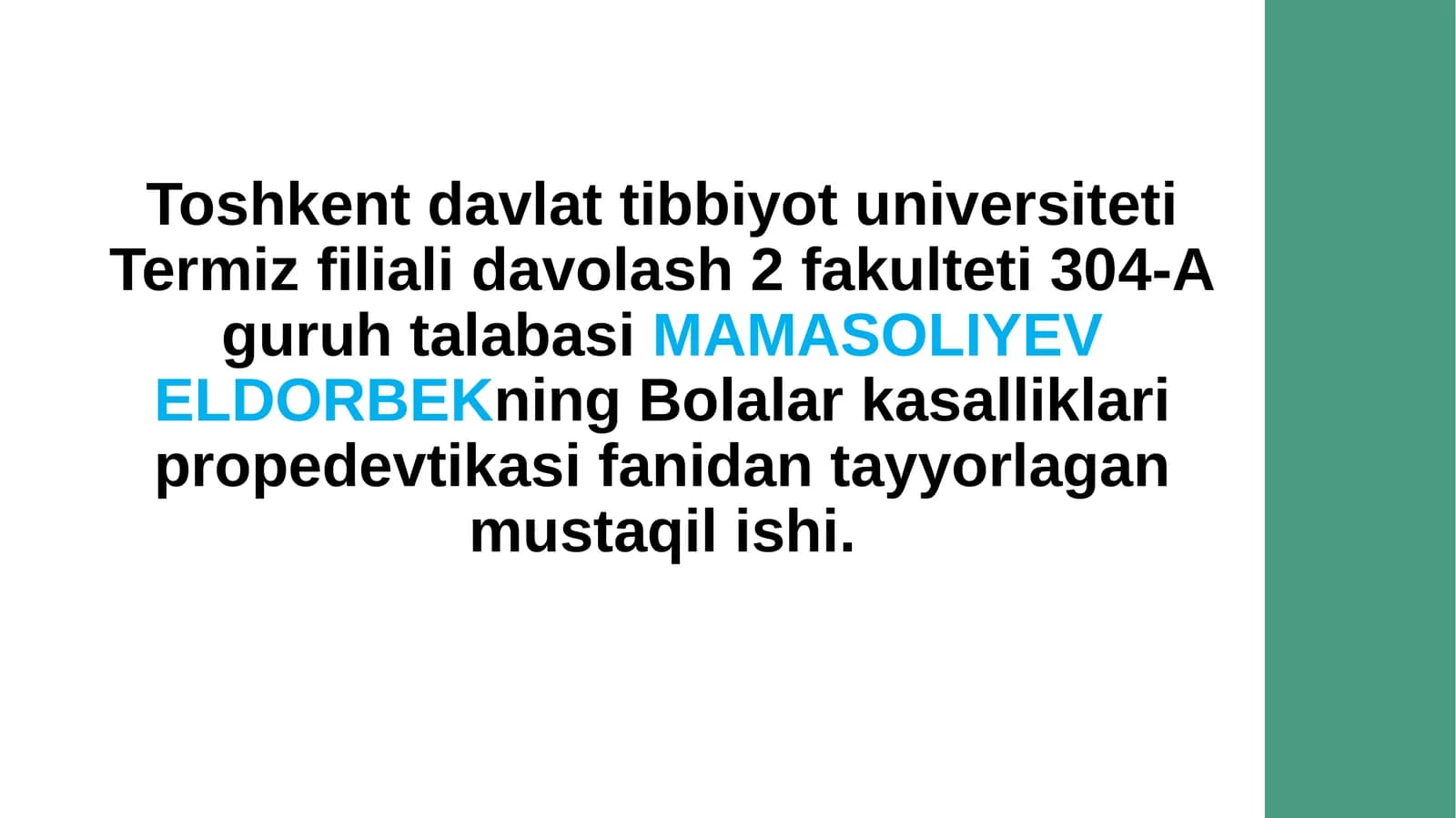 Bolalarda endokrintizimaʻzolarining anatomo-fiziologik xususiyatlari