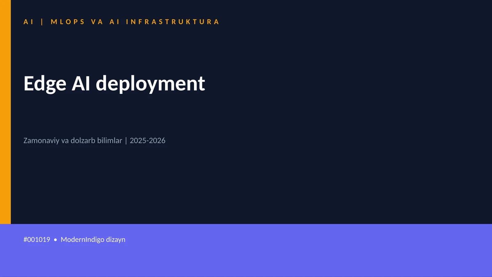 Edge AI deployment