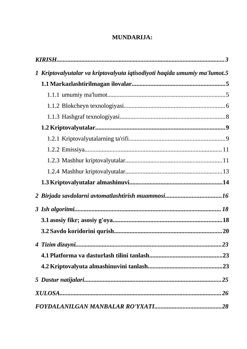 Kriptovalyutalar va kriptovalyuta iqtisodiyoti