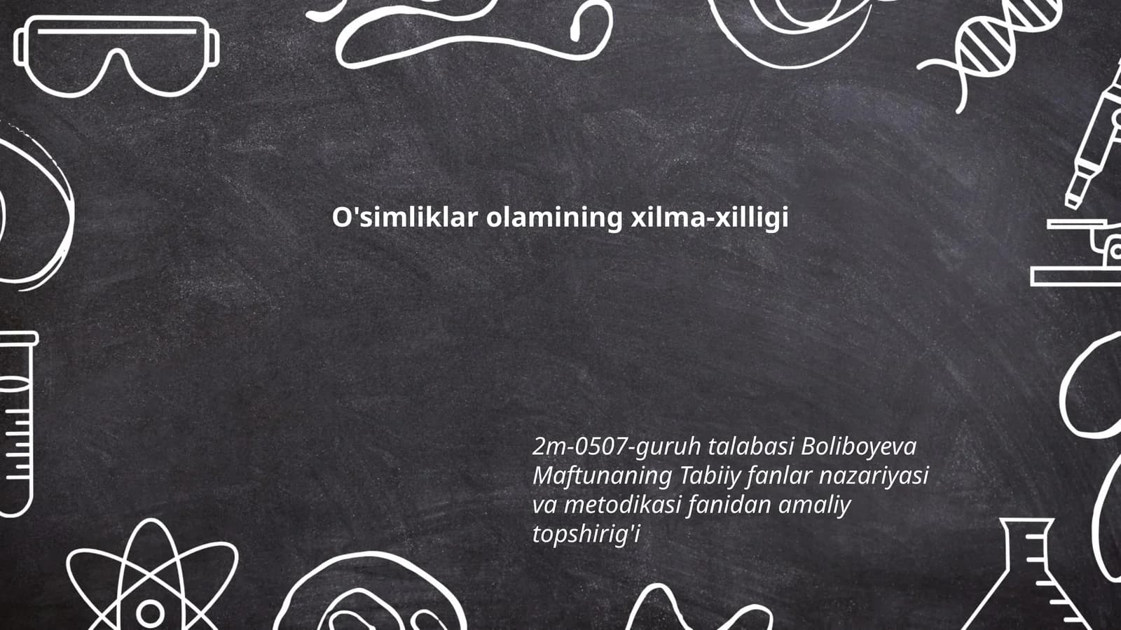 O'simliklar olamining xilma-xilligi