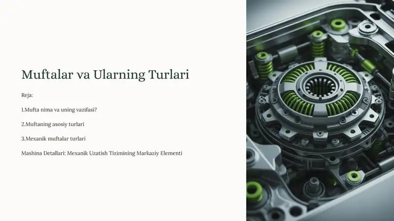 Mashina Detallari: Mexanik Uzatish Tizimining Markaziy Elementi