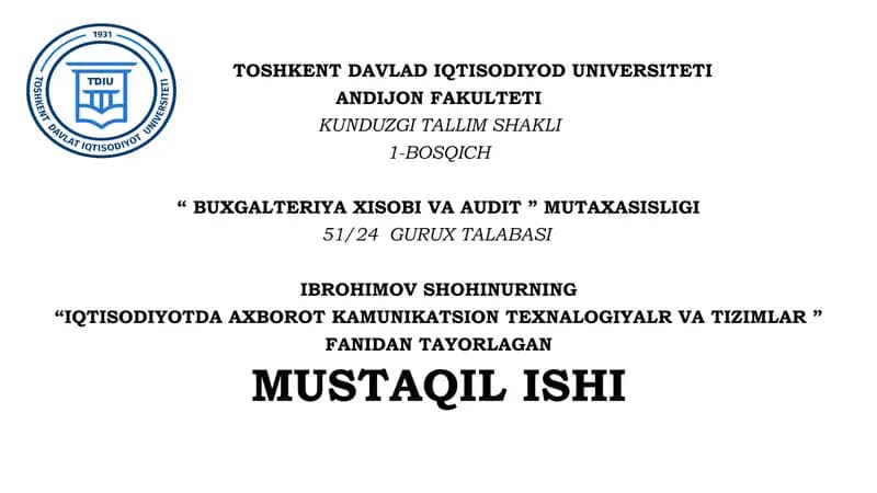 Matnli hujjatlarni qayta ishlash texnologiyalari