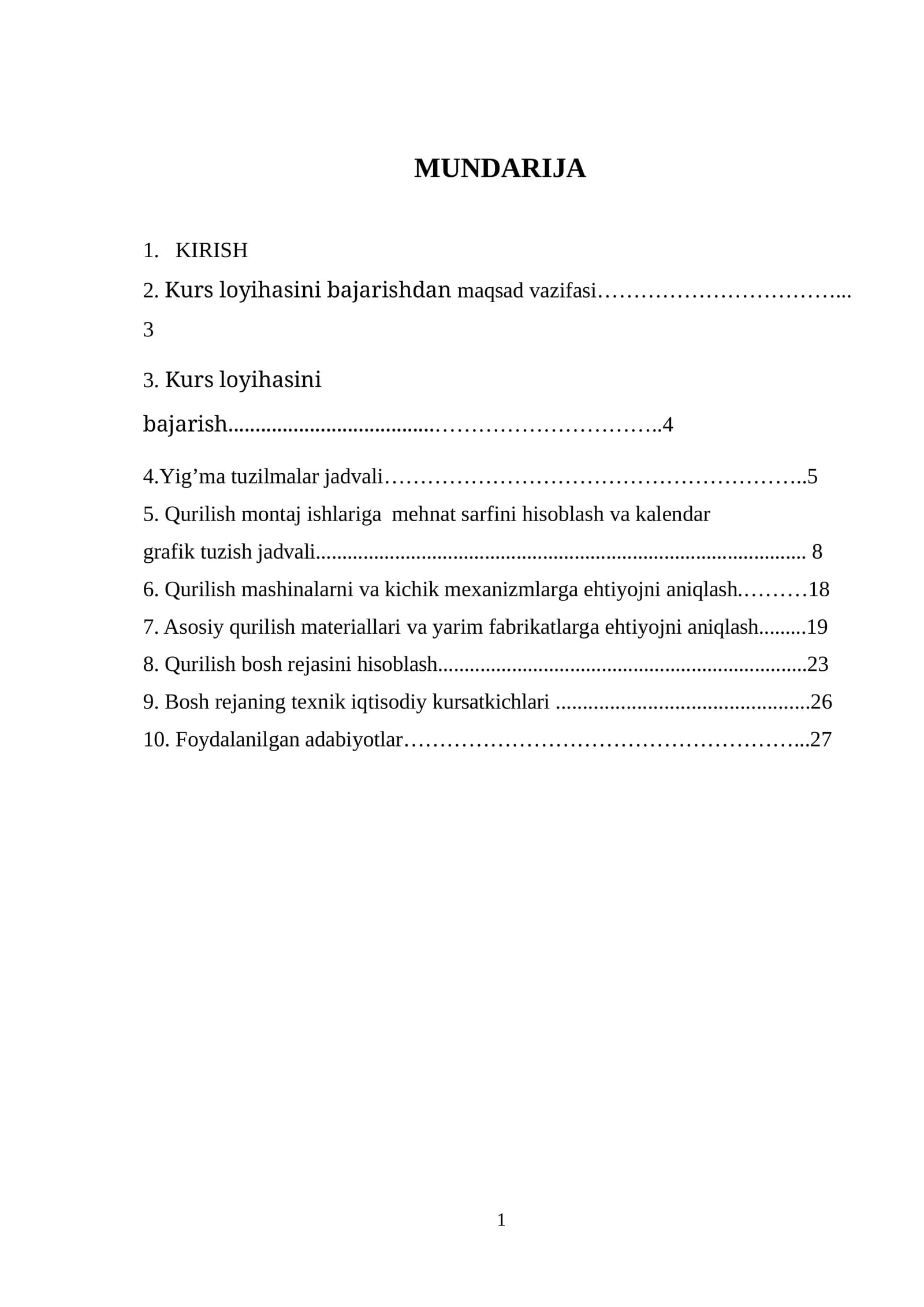 Mahsulot sifat ko'rsatkichlari turlari