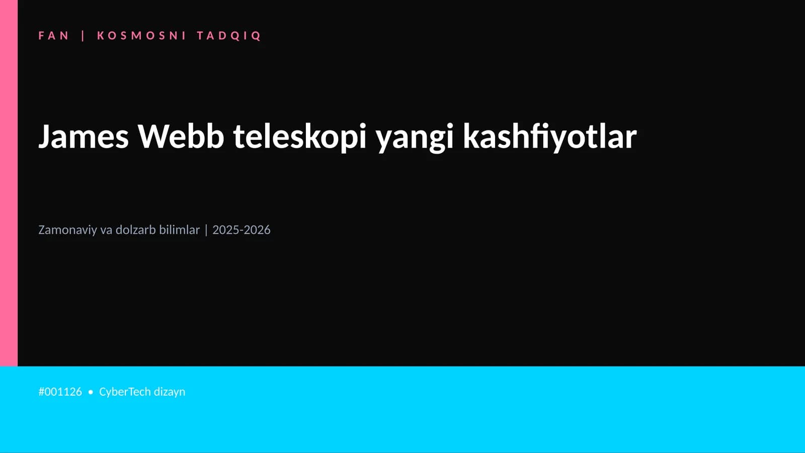 James Webb teleskopi yangi kashfiyotlar