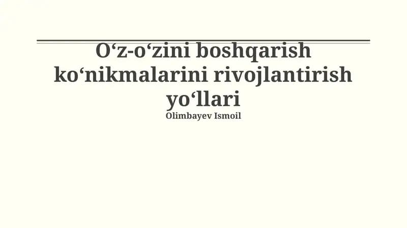 Stressni boshqarish usullari