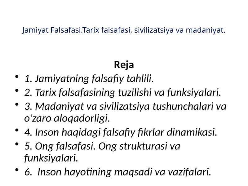 Jamiyat Falsafasi