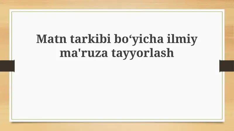 Tadqiqotning asosiy yo'nalishi
