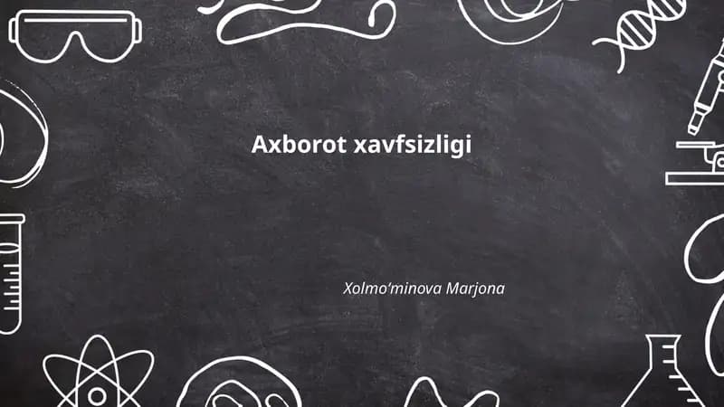 Axborot xavfsizligi