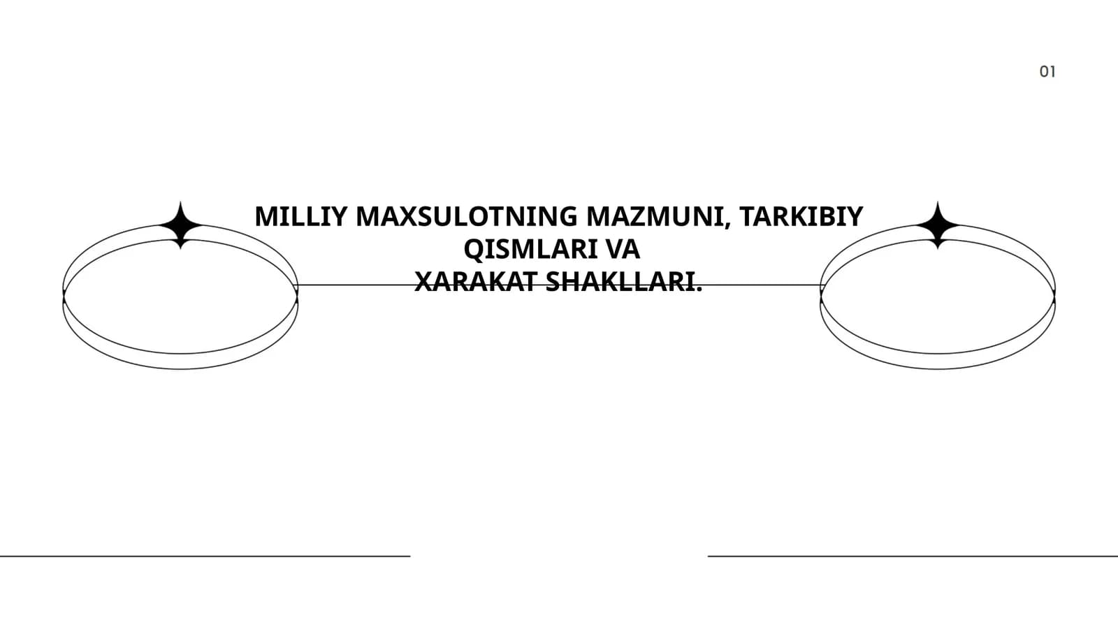 MILLIY MAXSULOTNING MAZMUNI, TARKIBIY QISMLARI VA XARAKAT SHAKLLARI