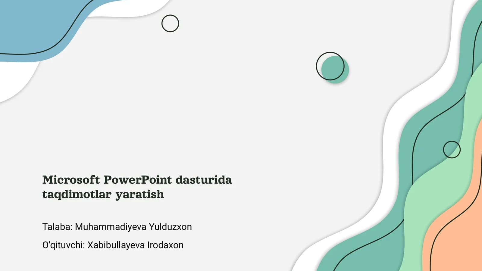 Microsoft PowerPoint dasturi