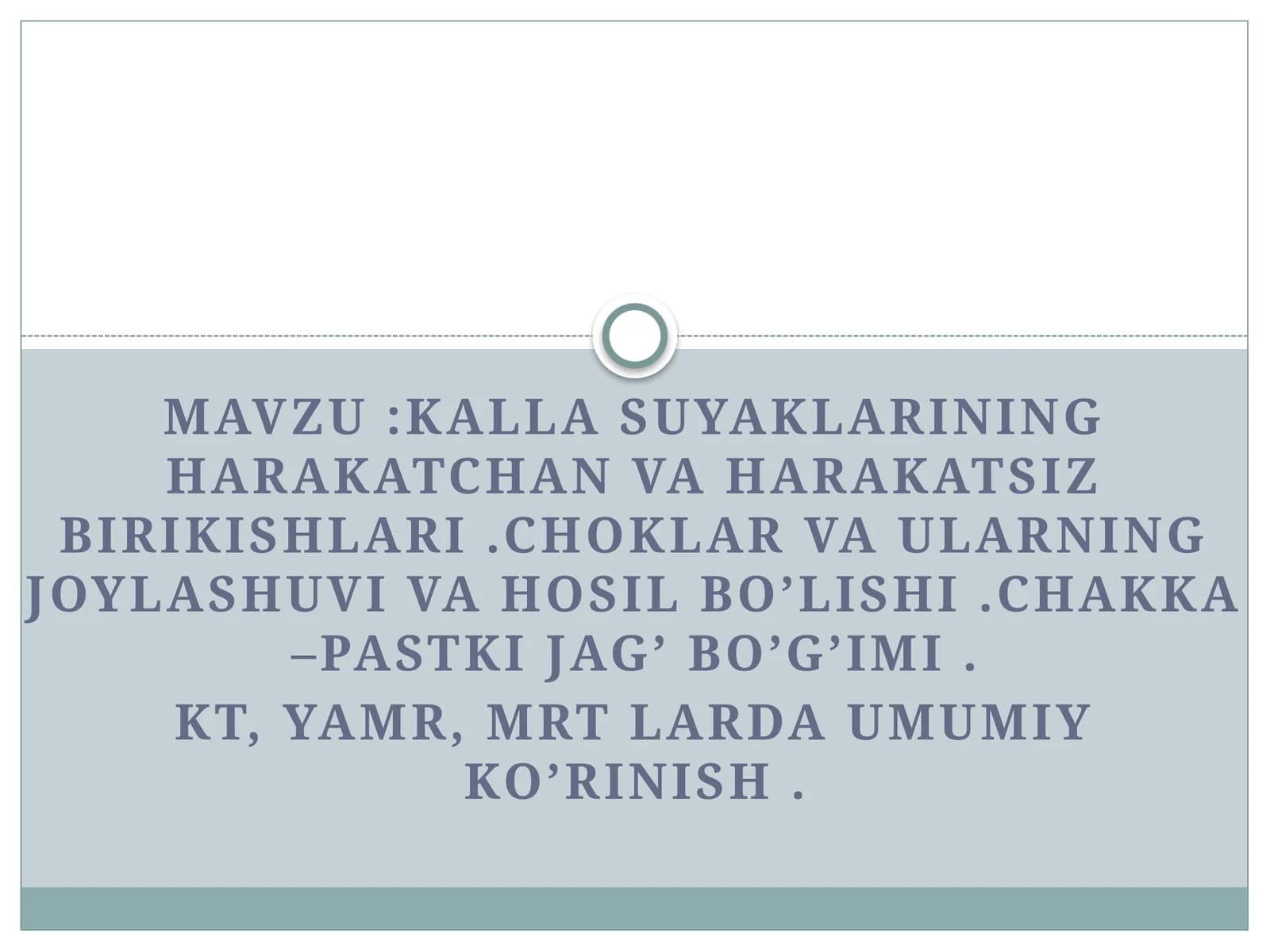 Kallasuyaklarining harakatchan vaharakatsiz birikishlari