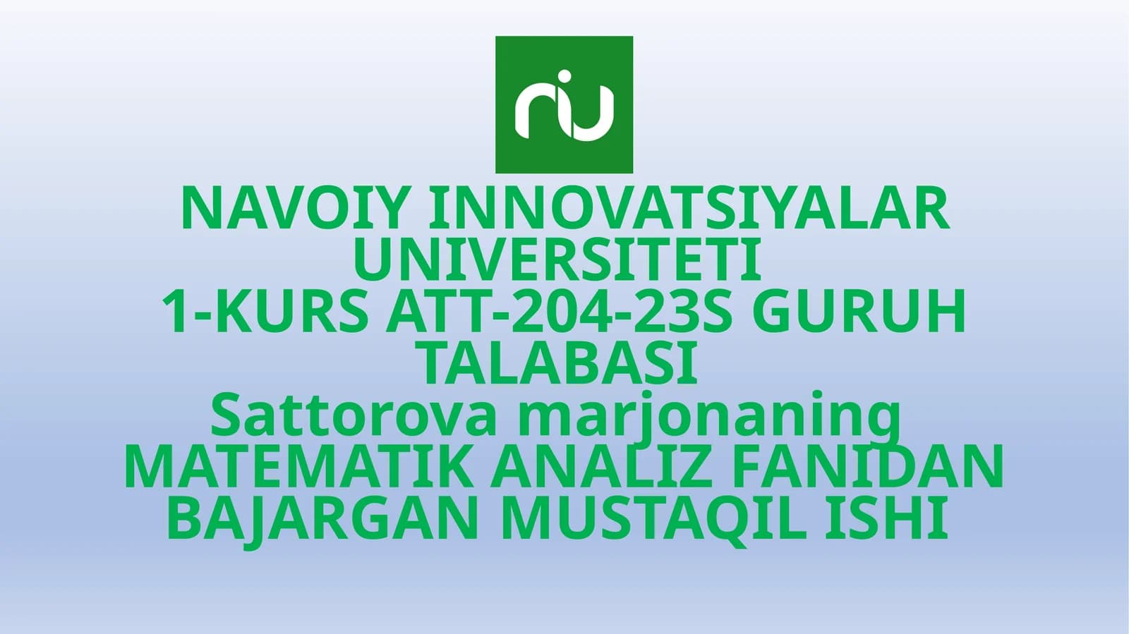 Statistik gipotezalar va ularning tasnifi