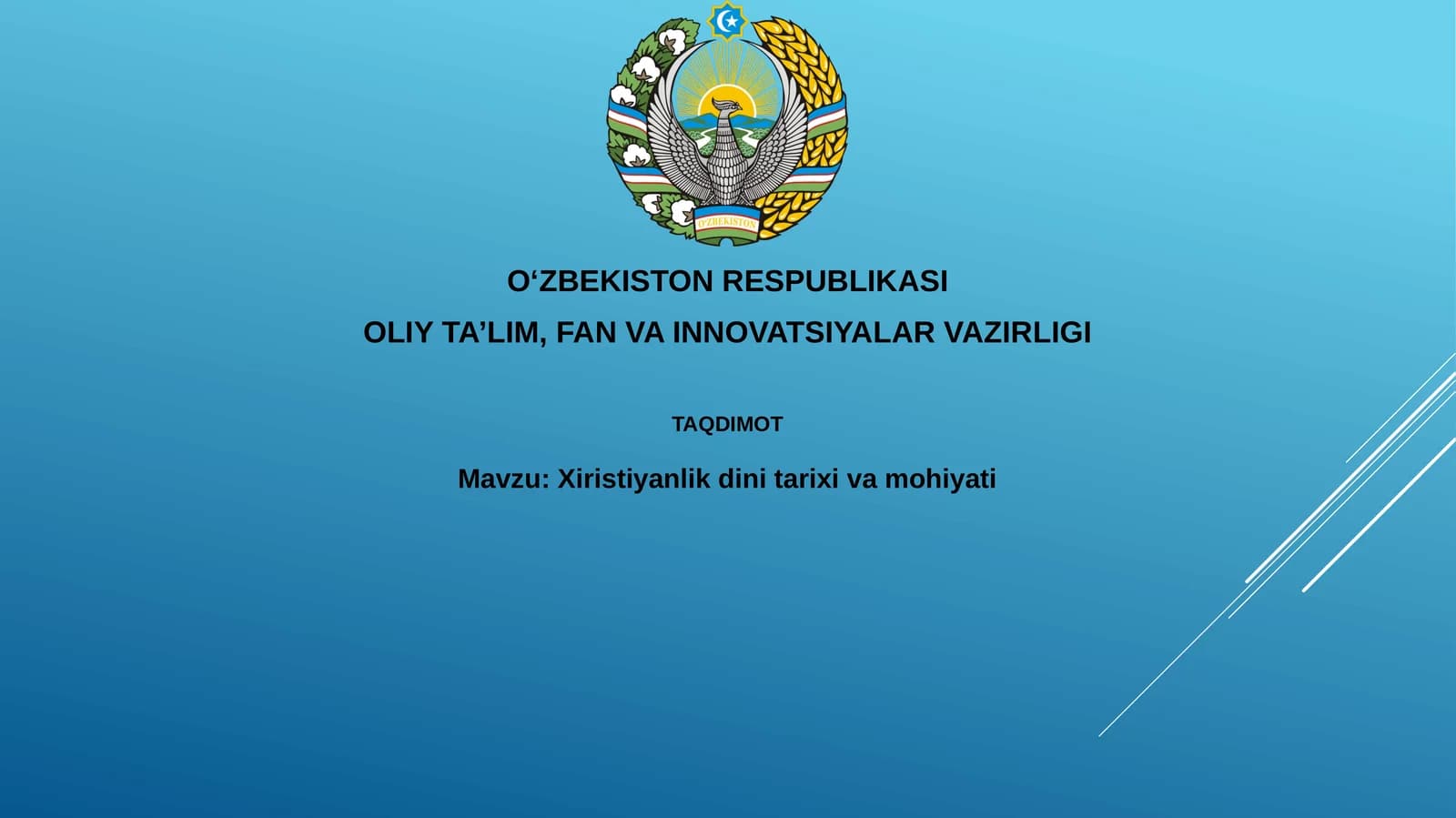 Xiristiyanlikdinitarixivamohiyati