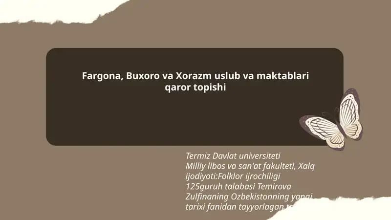 O'zbekistonning yangi tarixi