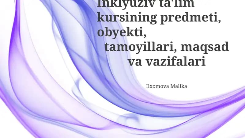 Inklyuziv Ta'lim Kursi