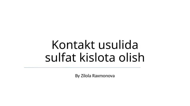 Nam Havzalik Kislota Jarayoni