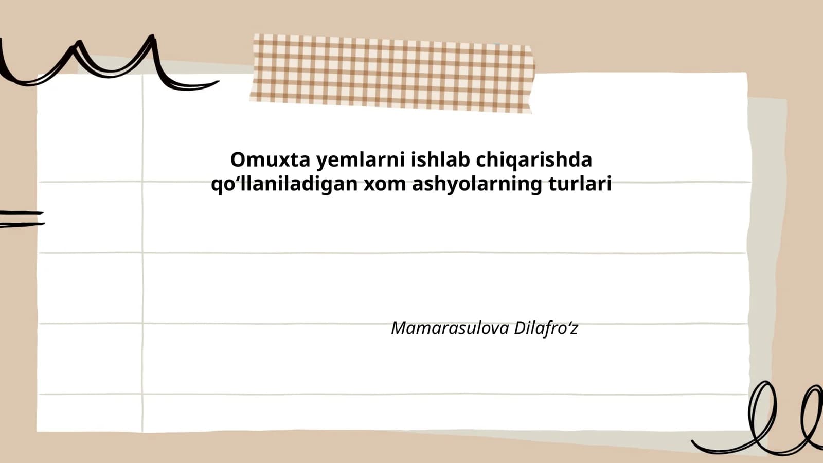 Omuxta yemlarni ishlab chiqarishda qoʻllaniladigan xom ashyolarning turlari