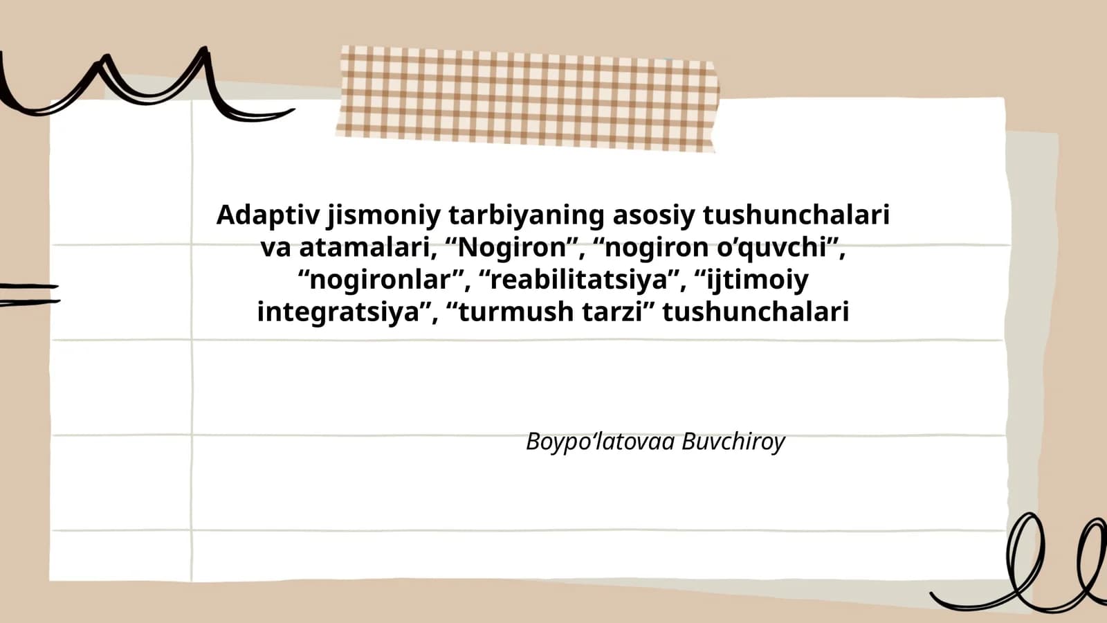 Adaptiv jismoniy tarbiya