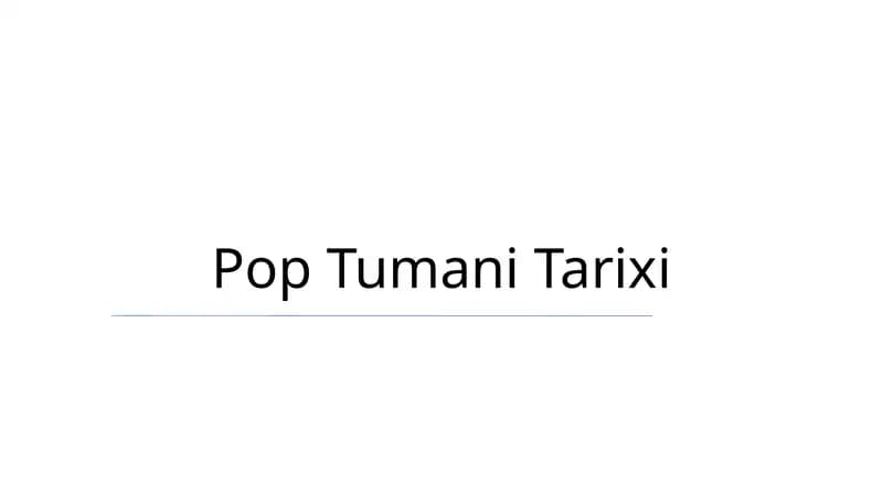 Pop Tumani Tarixi