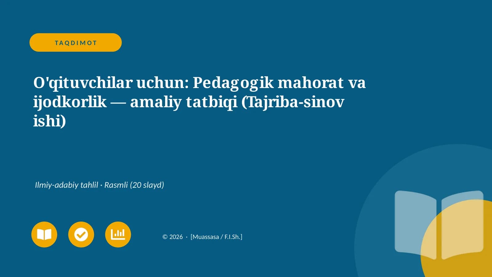 Pedagogik mahorat va ijodkorlik