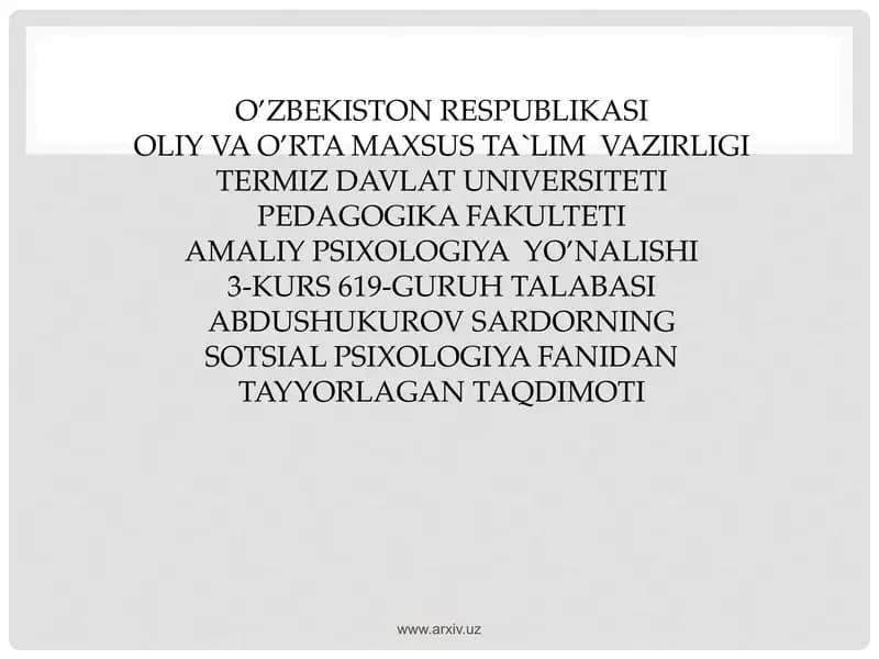 Psixologiyada Muomalani o’rganishning nazariy va metodologik asoslari
