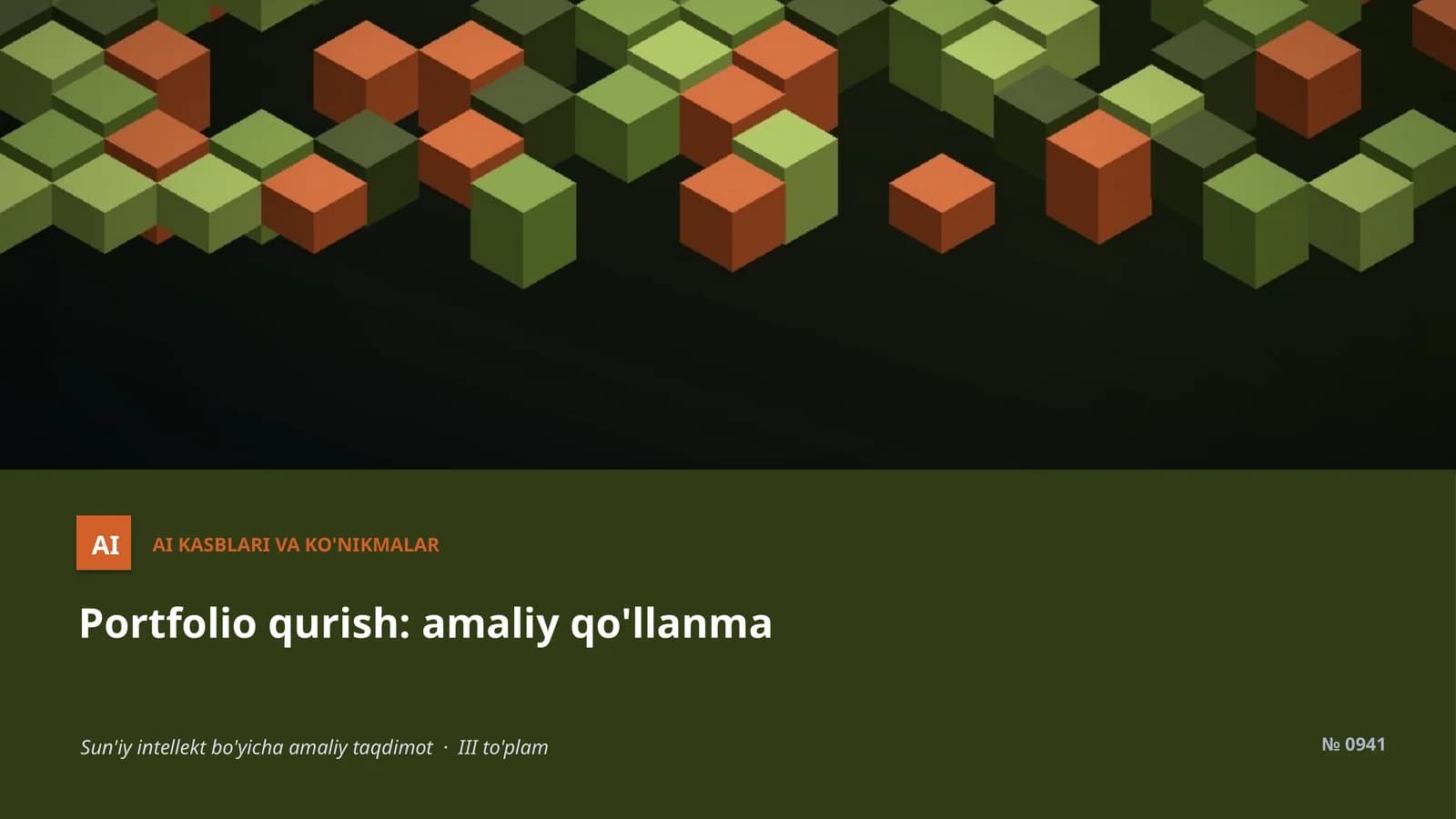 AI KASBLARI VA KO'NIKMALAR