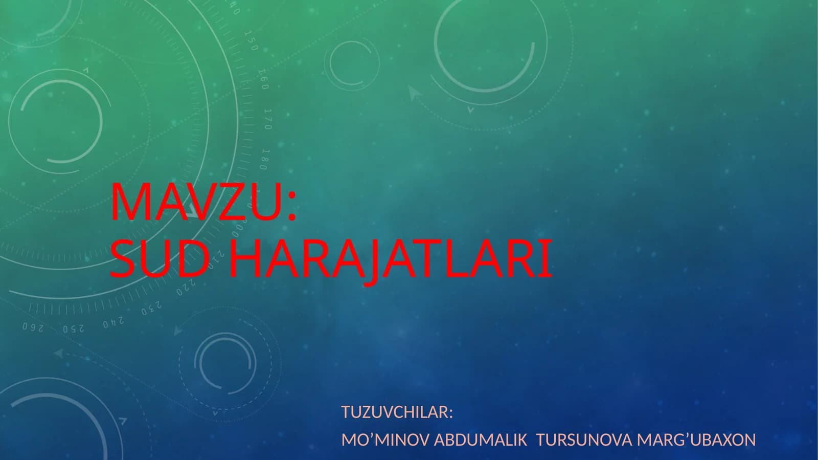 Sud harajatlari