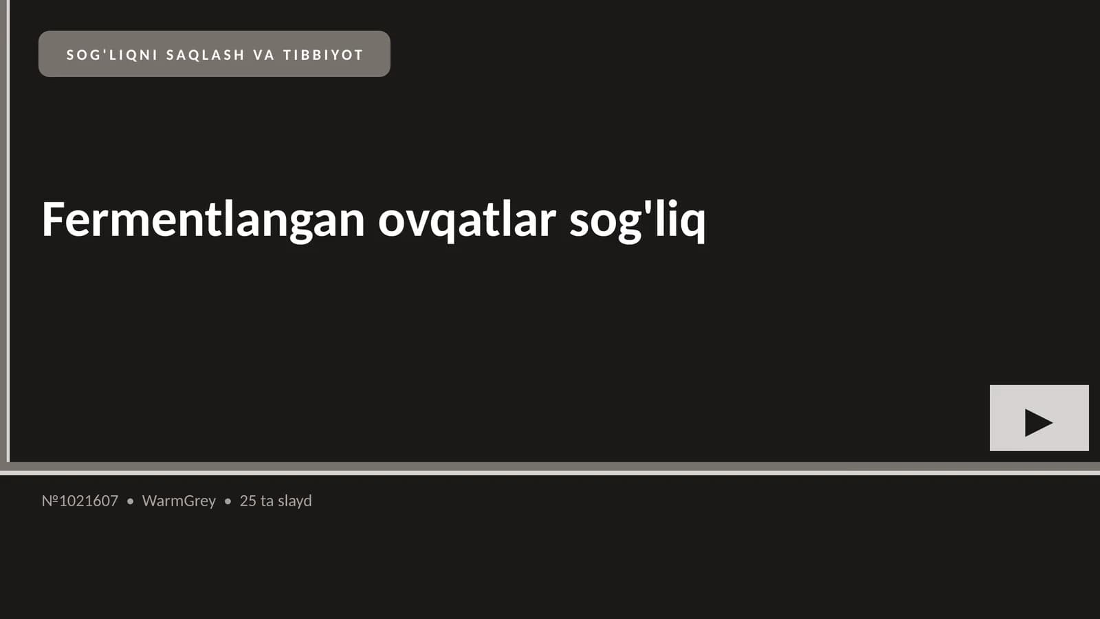 Fermentlangan ovqatlar sog'liq