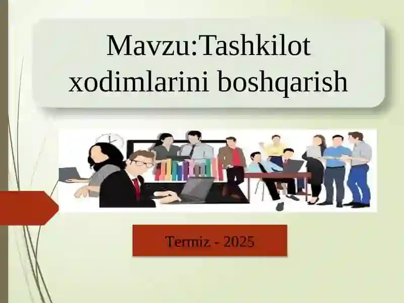 Tashkilotxodimlarini boshqarish