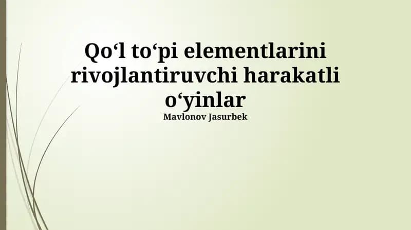 Zarba Berish Texnikasi