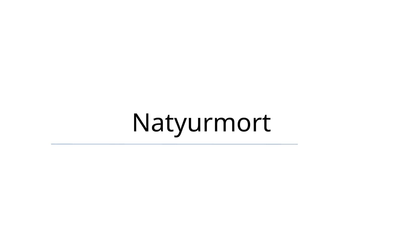 Natyurmort