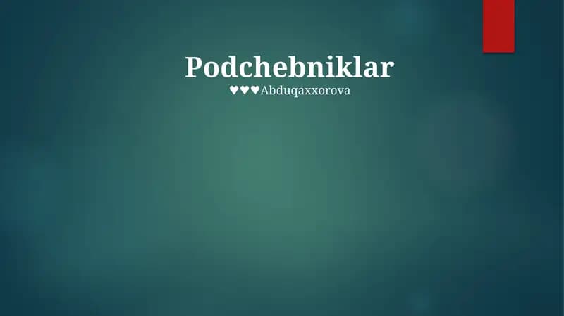 Podchebniklar