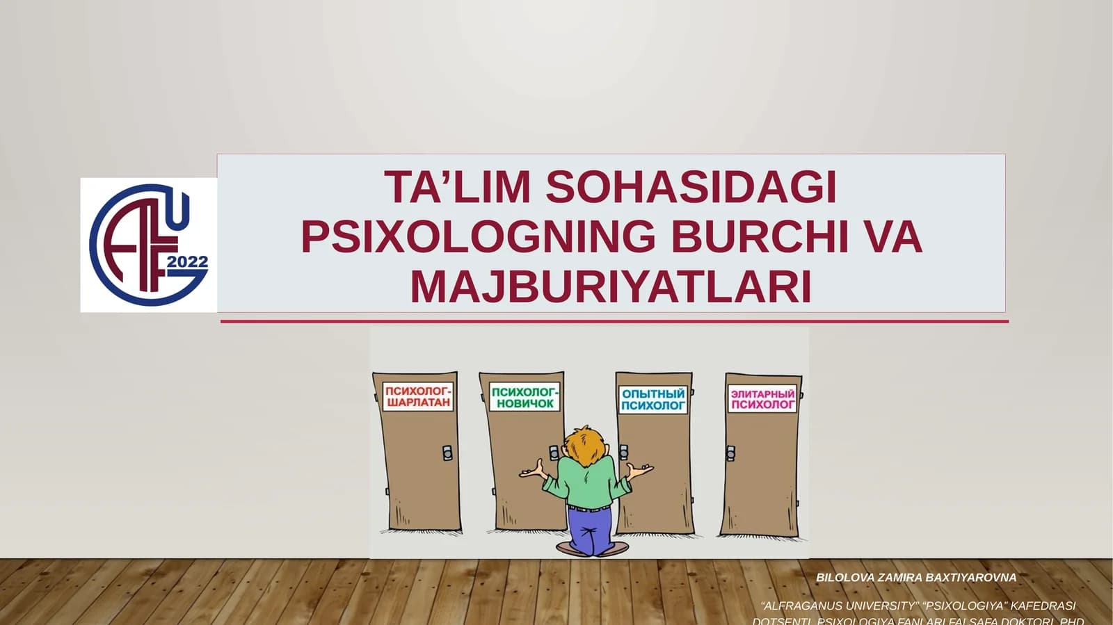 Ta’lim sohasidagi psixologning burchi va majburiyatlari