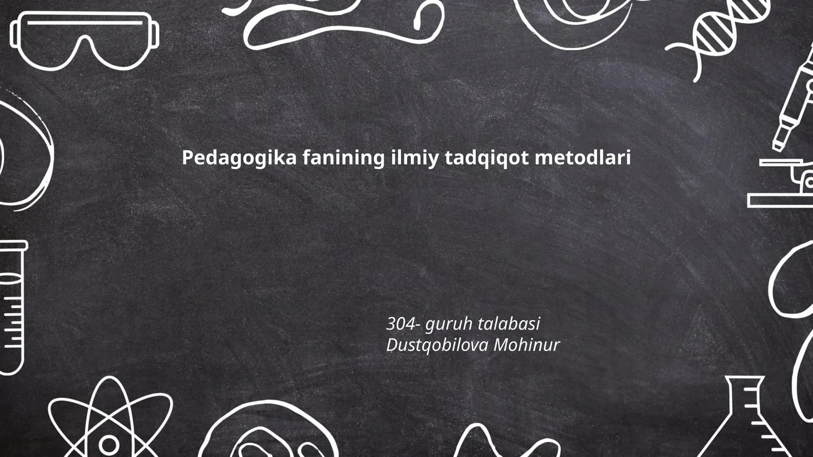 Pedagogika fanining ilmiy tadqiqot metodlari