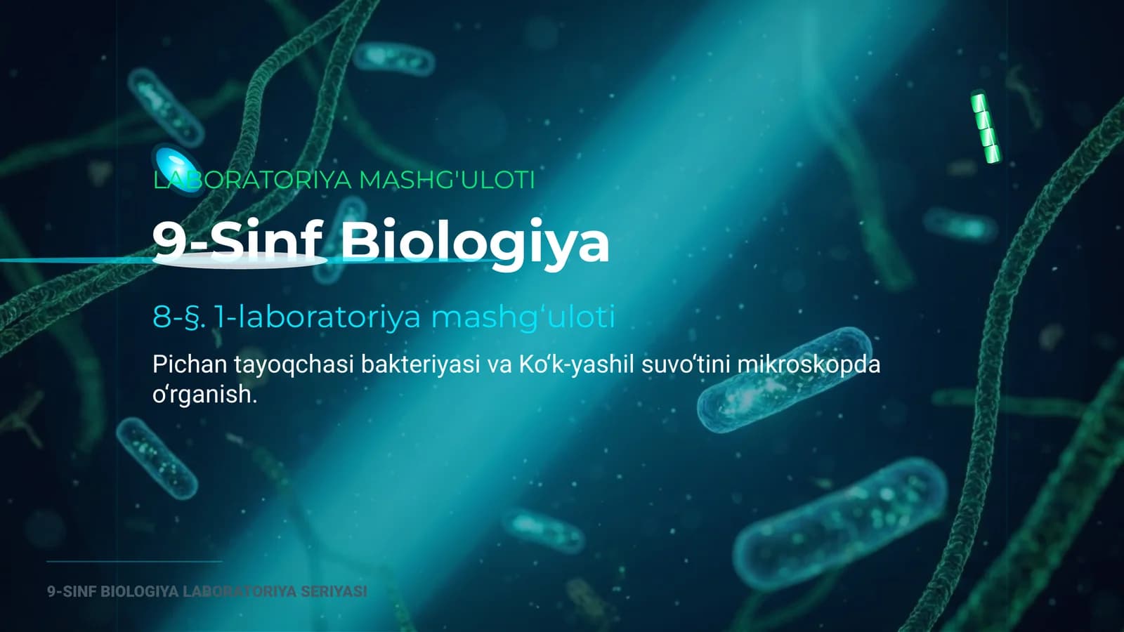 8-§. 1-laboratoriya mashg‘uloti