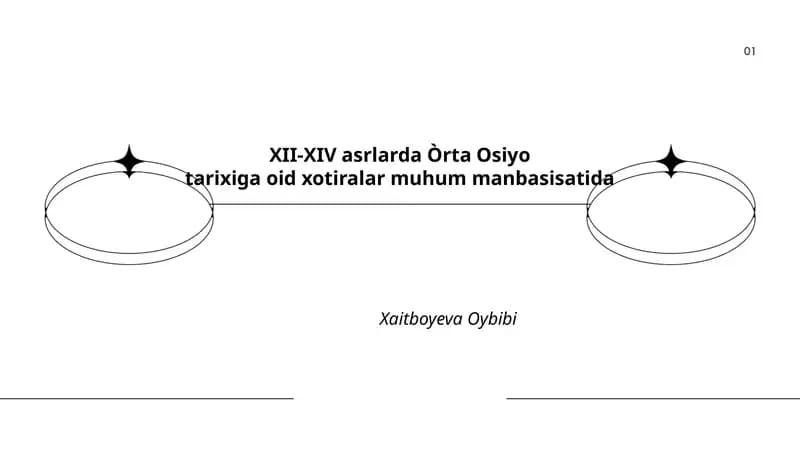 XII-XIV asrlarda Òrta Osiyo tarixiga oid xotiralar