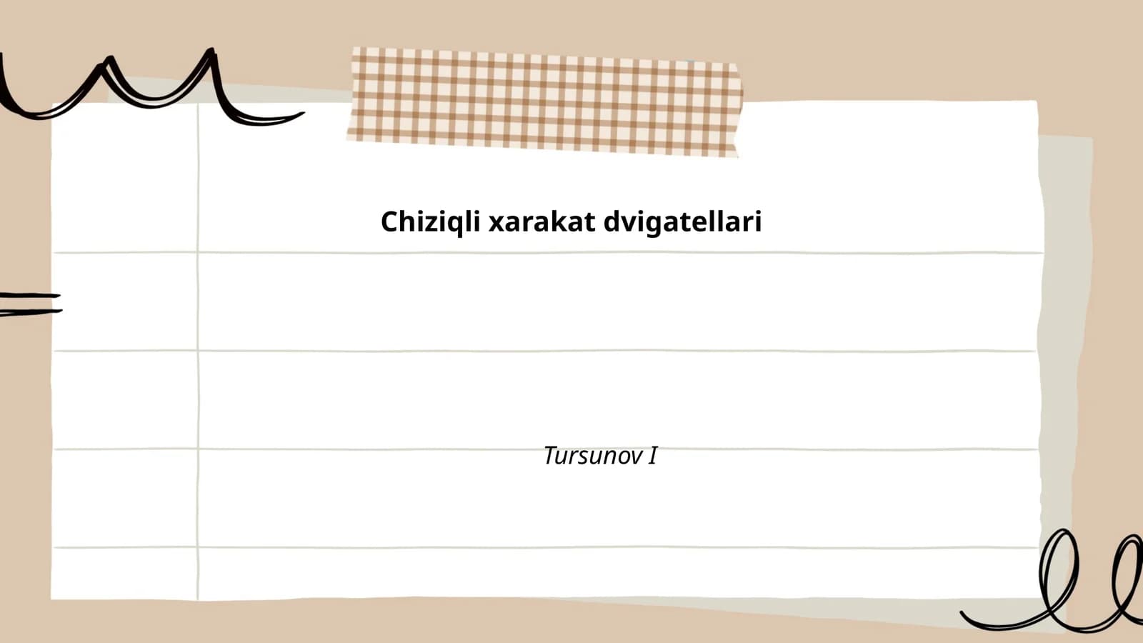 Chiziqli xarakat dvigatellari